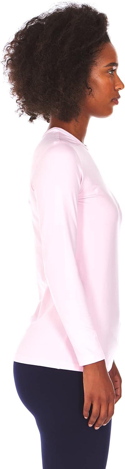 imageThermajane 2 Pack Thermal Top for Women Size S Baby Pink ampamp Black