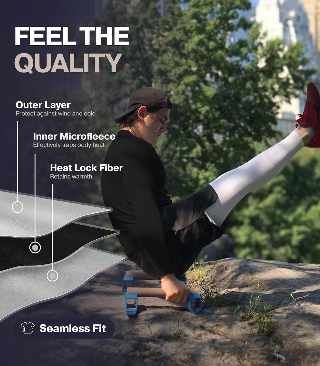 imageThermajohn Long Johns for Men Thermal Underwear for Men Long Underwear Mens Leggings Thermal Pants Men Cold Weather BottomsCharcoal Navy