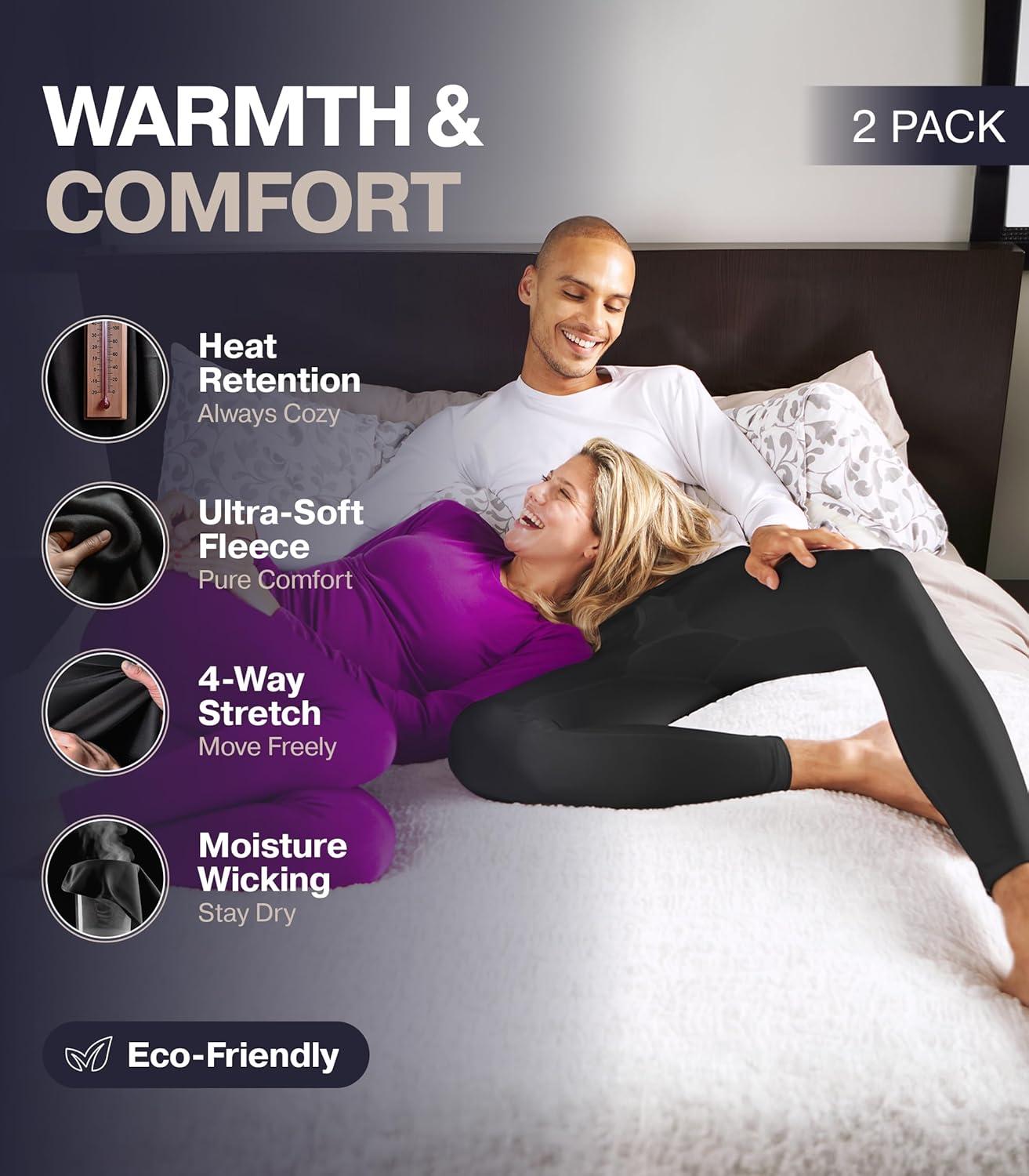 imageThermajohn Long Johns for Men Thermal Underwear for Men Long Underwear Mens Leggings Thermal Pants Men Cold Weather BottomsCharcoal Navy