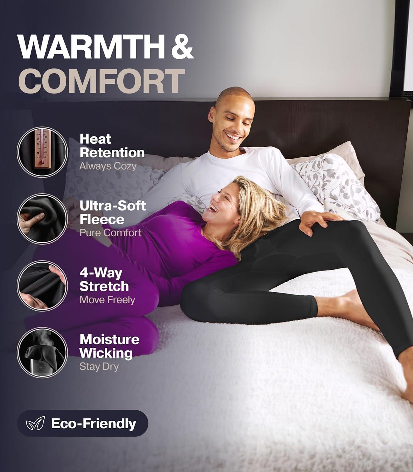 imageThermajohn Long Johns for Men Thermal Underwear for Men Long Underwear Mens Leggings Thermal Pants Men Cold Weather BottomsCharcoal