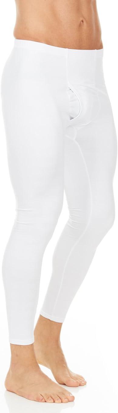 imageThermajohn Long Johns for Men Thermal Underwear for Men Long Underwear Mens Leggings Thermal Pants Men Cold Weather BottomsWhite