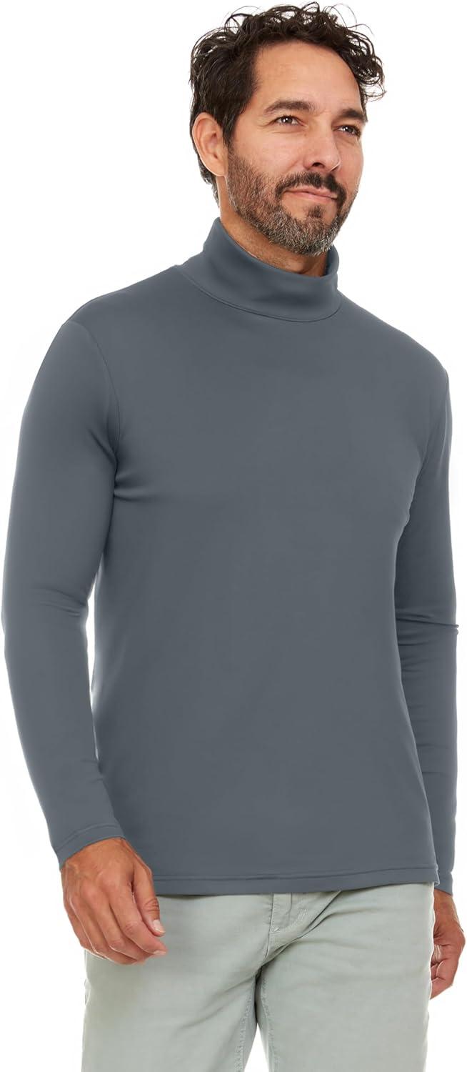 imageThermajohn Thermal Shirts for Men Long Sleeve Thermal Compression Shirts for Men Base Layer Cold WeatherCharcoal