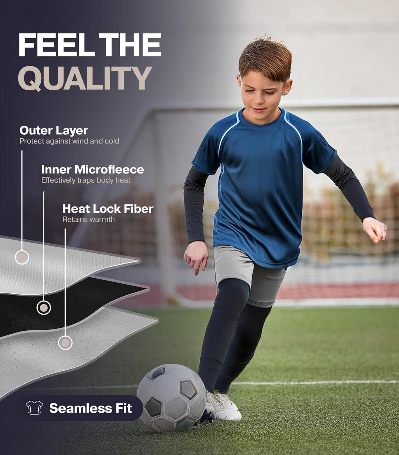 imageThermajohn Thermal Underwear for Kids Boys Thermal Underwear Set Base Layers for Skiing Long Johns for Boys KidsBlack and White