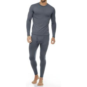 Thermajohn Long Johns Thermal Underwear for Men Fleece Lined Base Layer Set for Cold Weather(Charcoal)