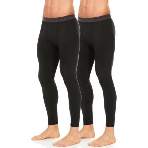 Thermajohn Long Johns for Men, Thermal Underwear for Men Long Underwear Mens Leggings Thermal Pants Men Cold Weather Bottoms(Black  Black)