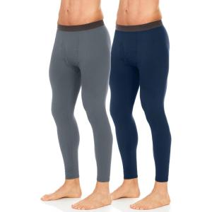 Thermajohn Long Johns for Men, Thermal Underwear for Men Long Underwear Mens Leggings Thermal Pants Men Cold Weather Bottoms(Charcoal  Navy)