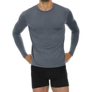 Thermajohn Thermal Shirts for Men Long Sleeve Thermal Compression Shirts for Men Base Layer Cold Weather(Charcoal)