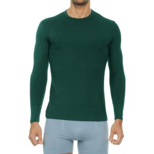 Thermajohn Thermal Shirts for Men Long Sleeve Thermal Compression Shirts for Men Base Layer Cold Weather(Hunter Green)