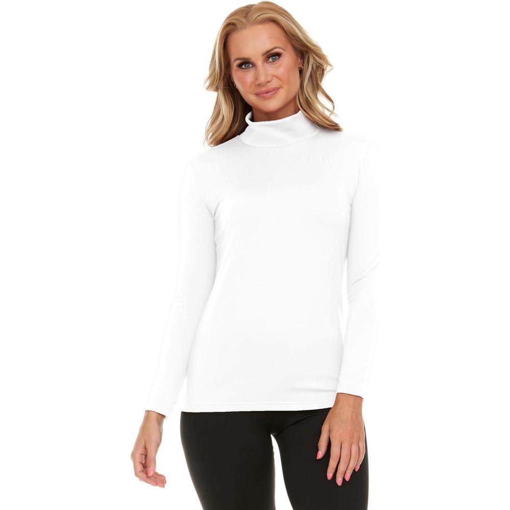 imageThermajane Womens Scoop Neck Thermal TopWhite