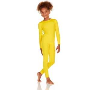 Girls’ Thermal Tops 3-Pack by Thermajane(Yellow)
