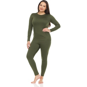 Thermajane Womens Thermal Underwear(Olive Green)